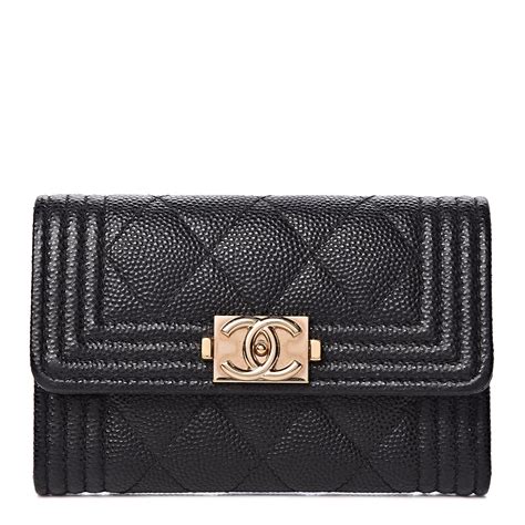 boy chanel flap card holder|fashionphile Chanel caviar card holder.